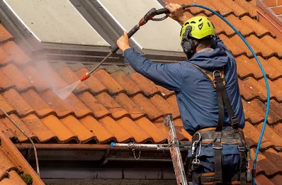 Démoussage et hydrofuge de toiture à Bourrouillan